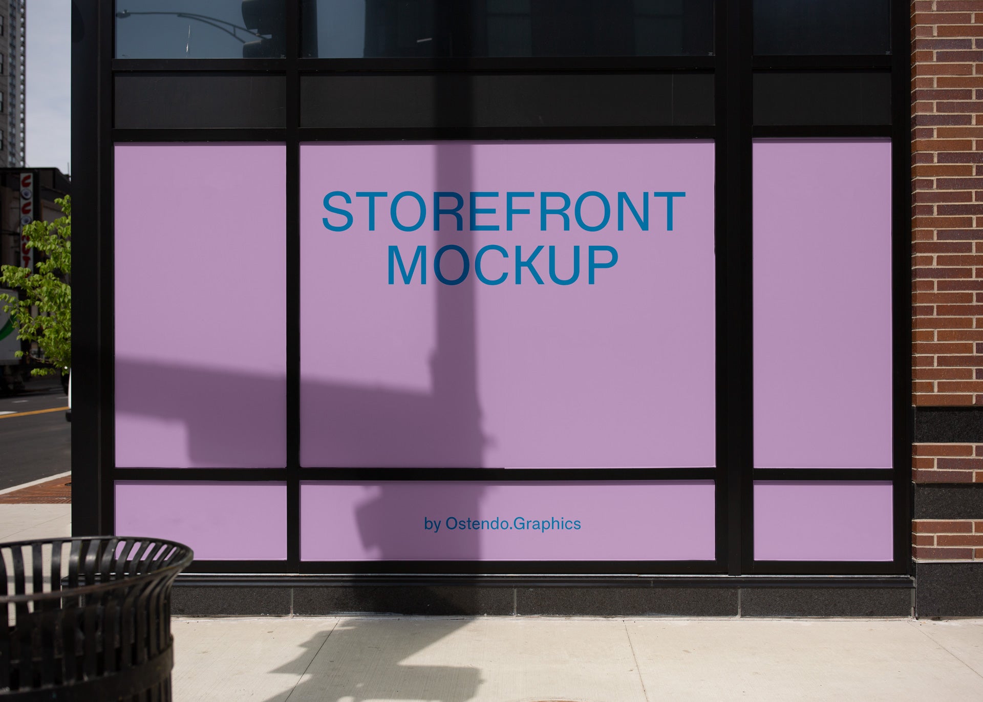 BI3 Outdoor Storefront Billboard Mockup Urban City