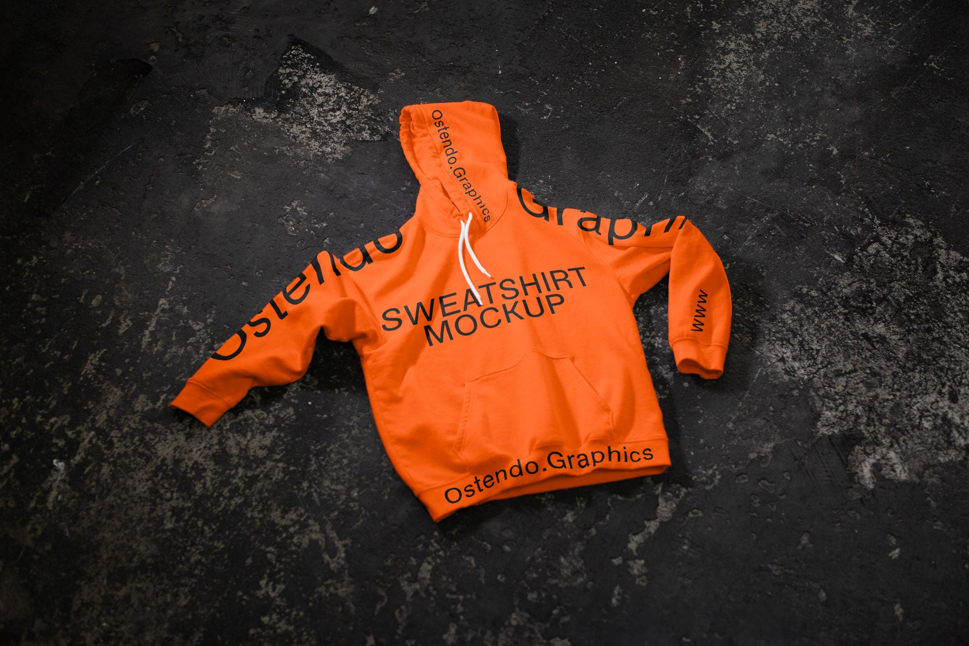 CL04 Drawstring Hoodie Mockup