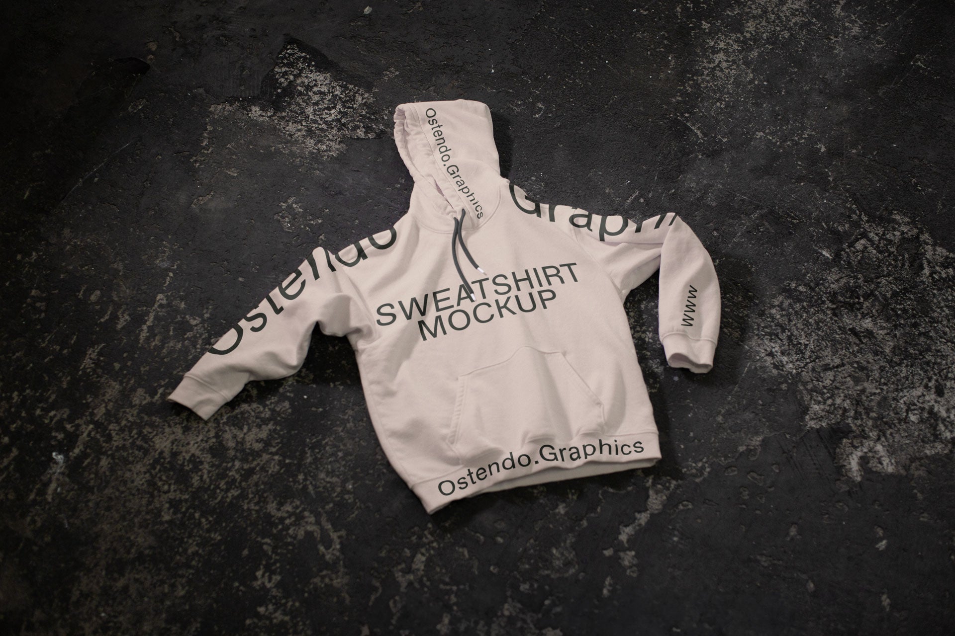 CL04 Drawstring Hoodie Mockup
