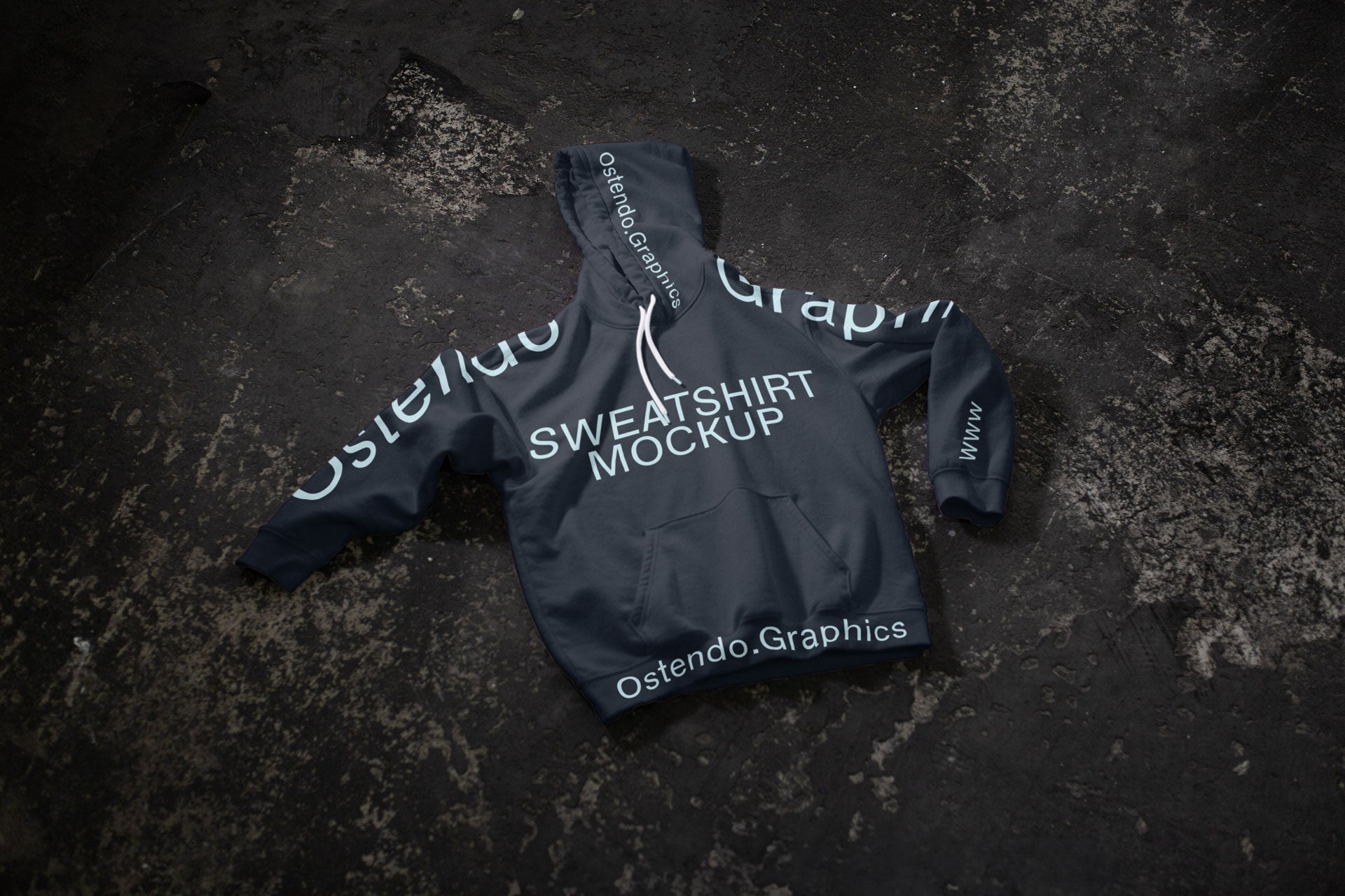 CL04 Drawstring Hoodie Mockup