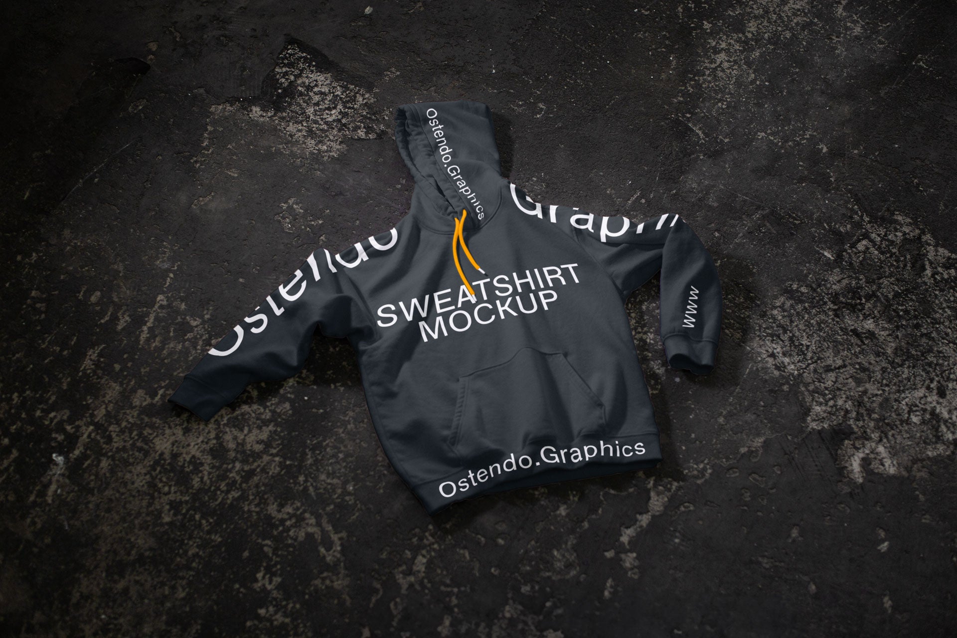 CL04 Drawstring Hoodie Mockup