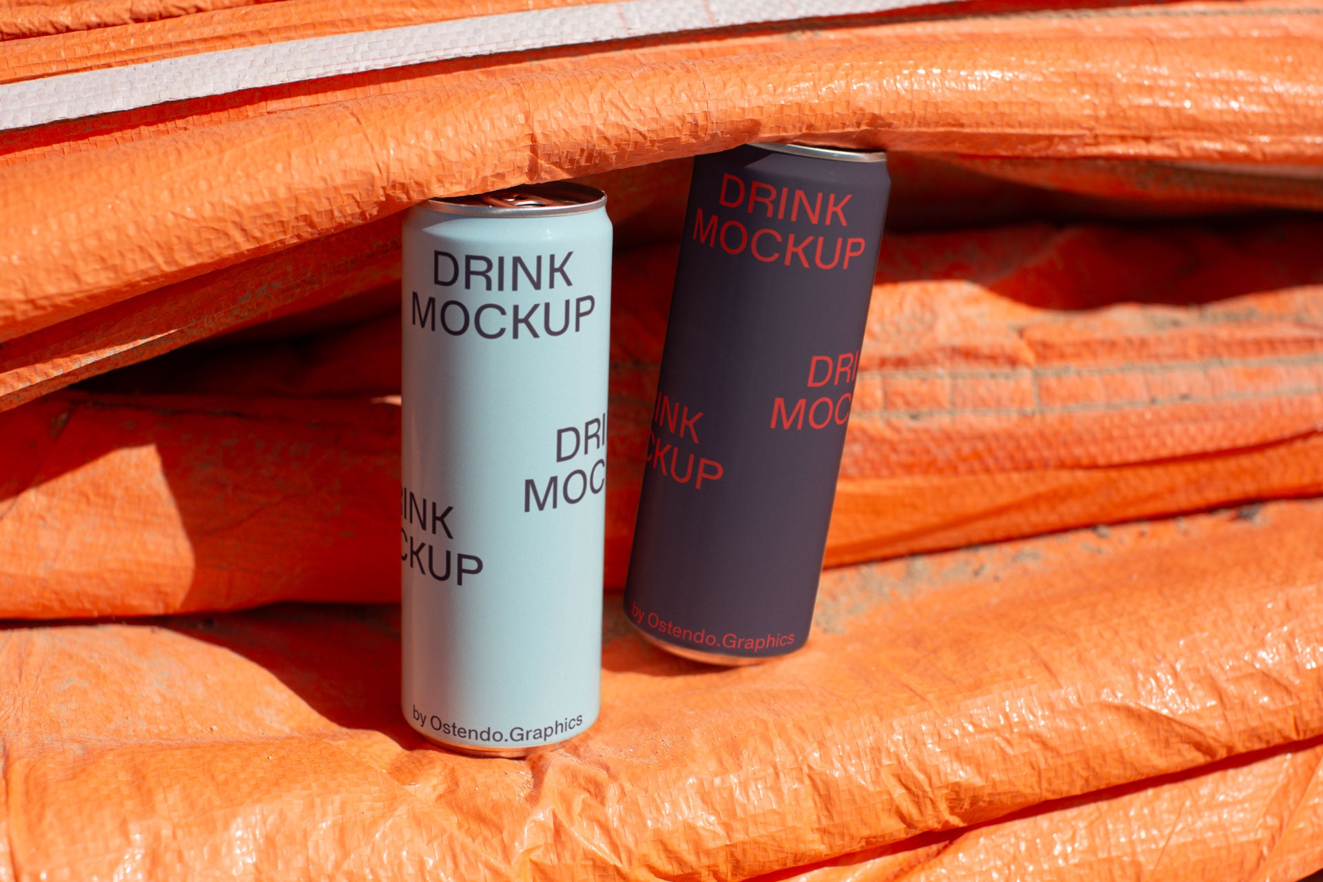 DR26 Drink Cans Mockup - Tarp