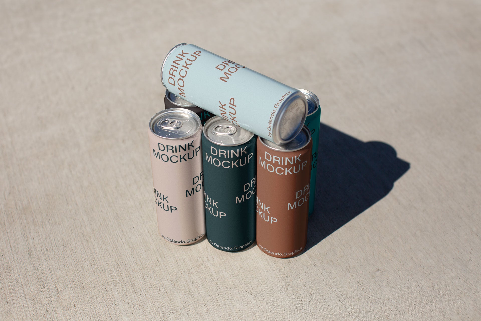 DR29 Drink Cans 6-Pack Mockup