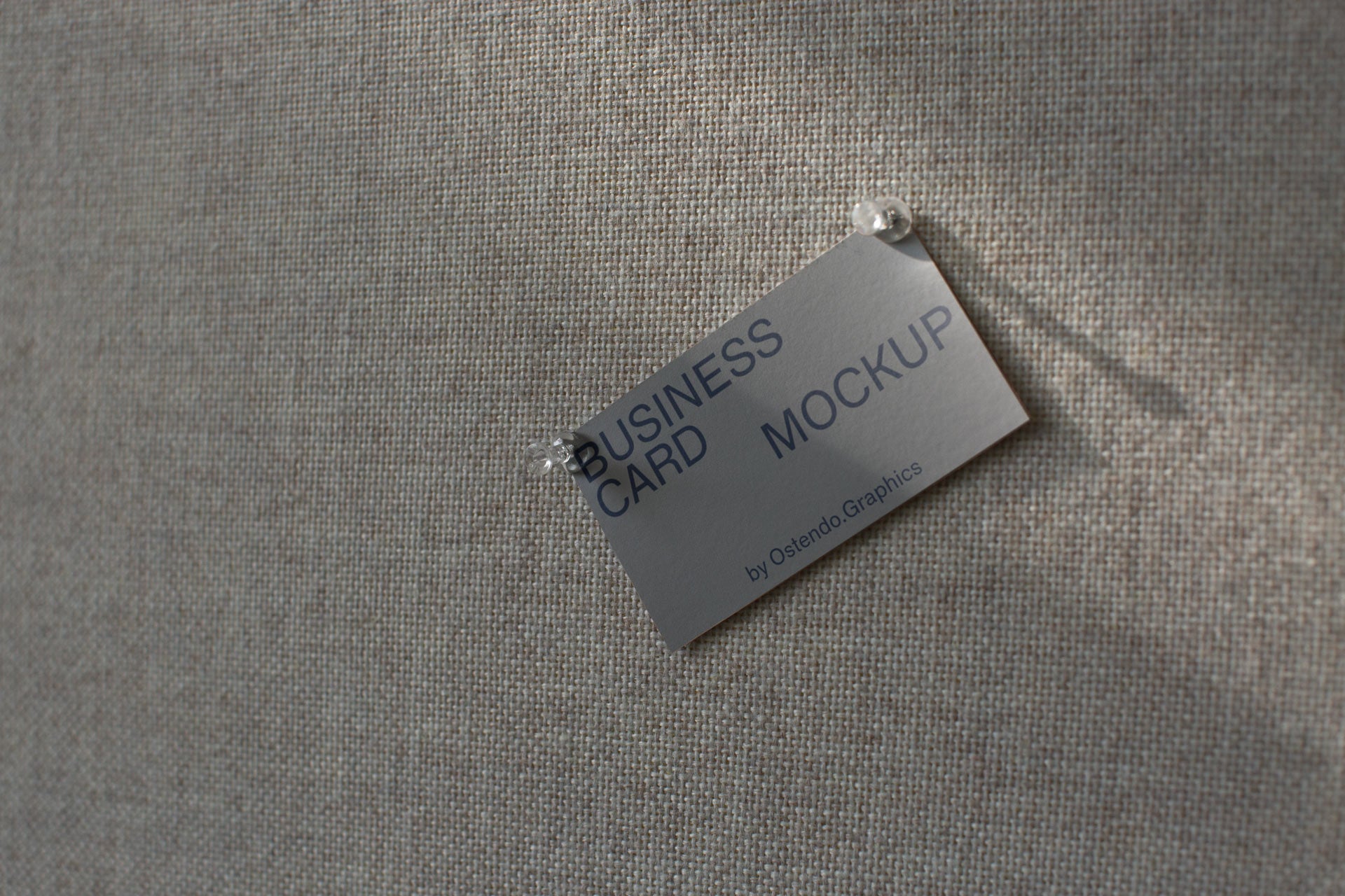 BC2 Business Card Mockup Pinned to a Board