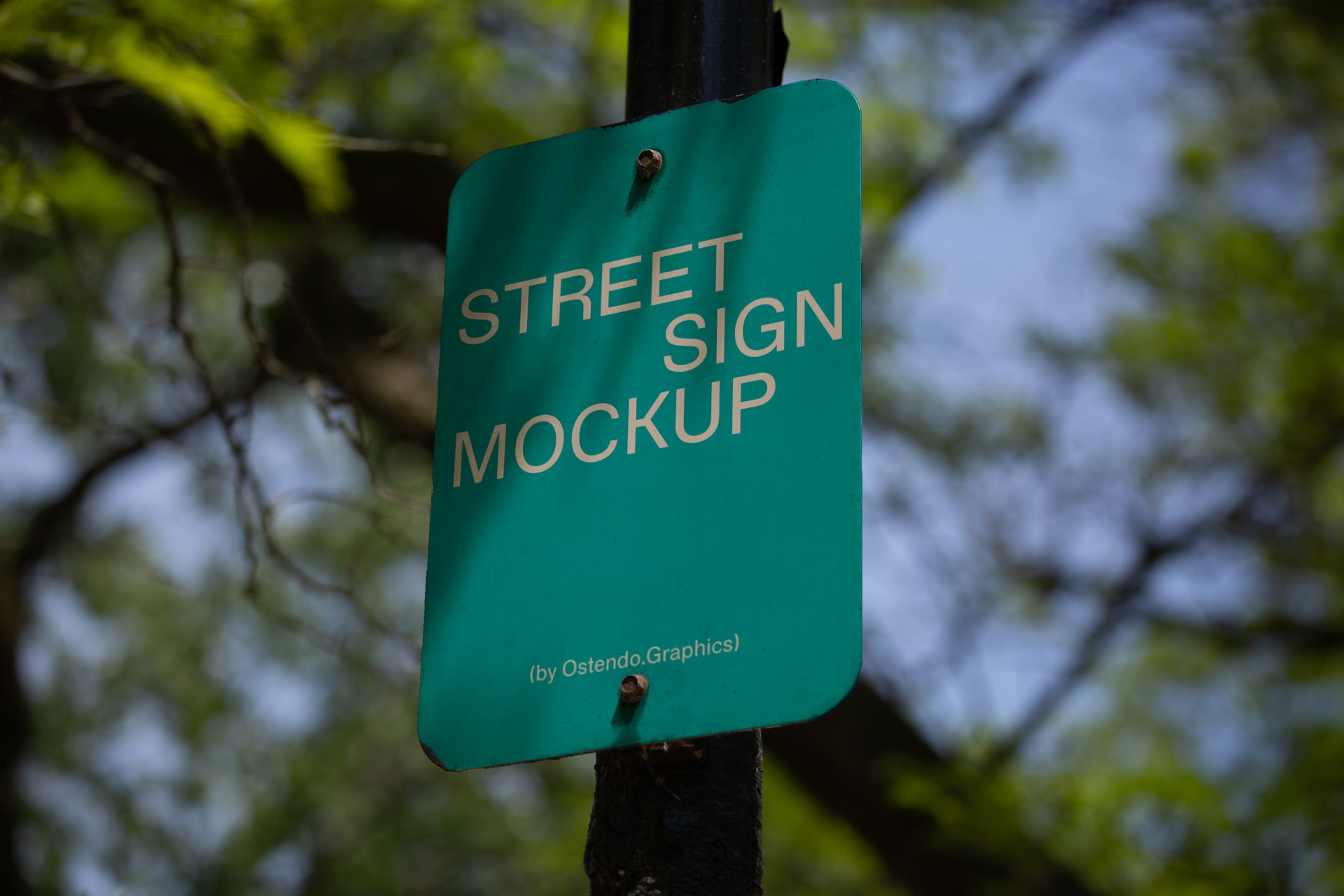 SI16 Street Sign Mockup
