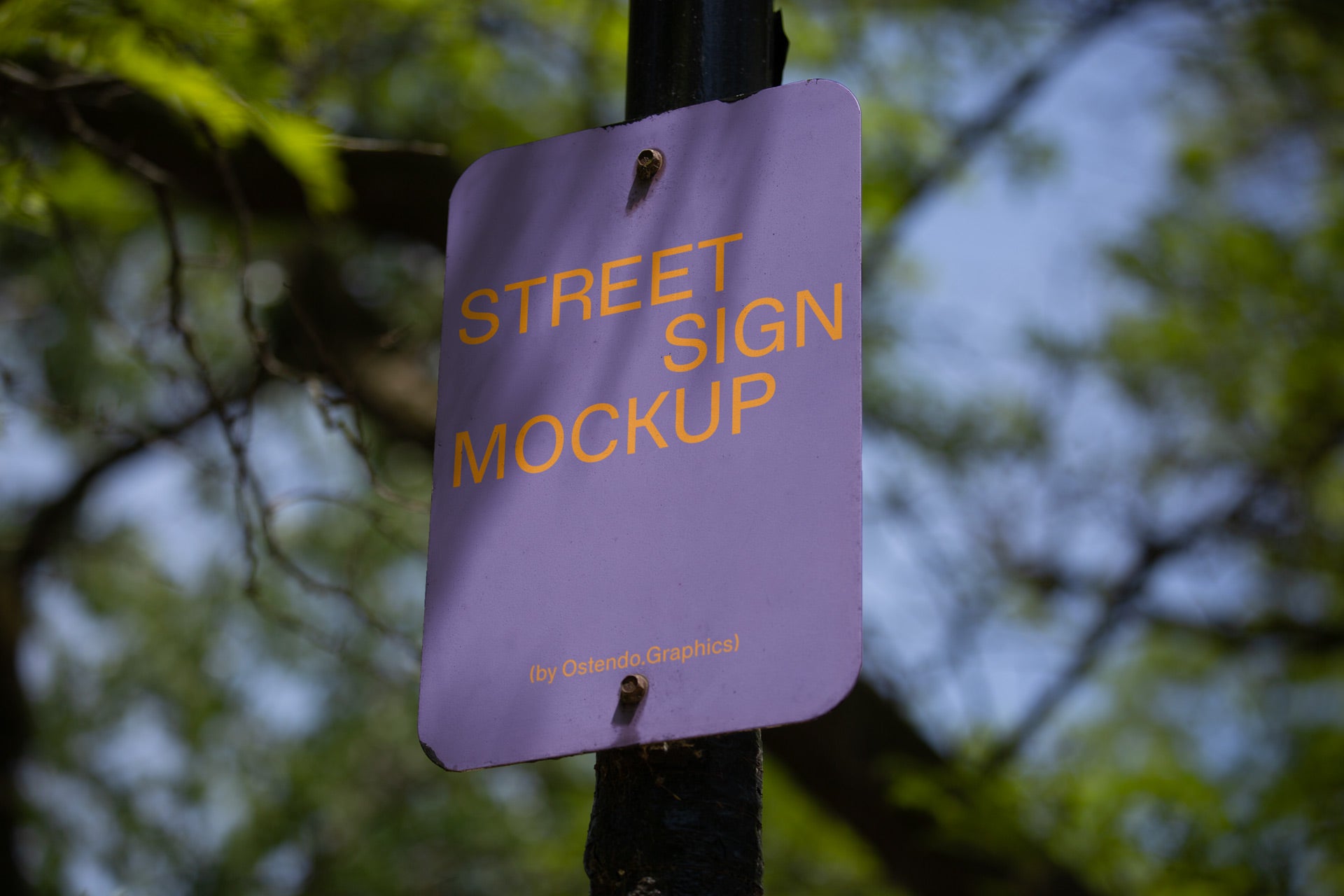 SI16 Street Sign Mockup