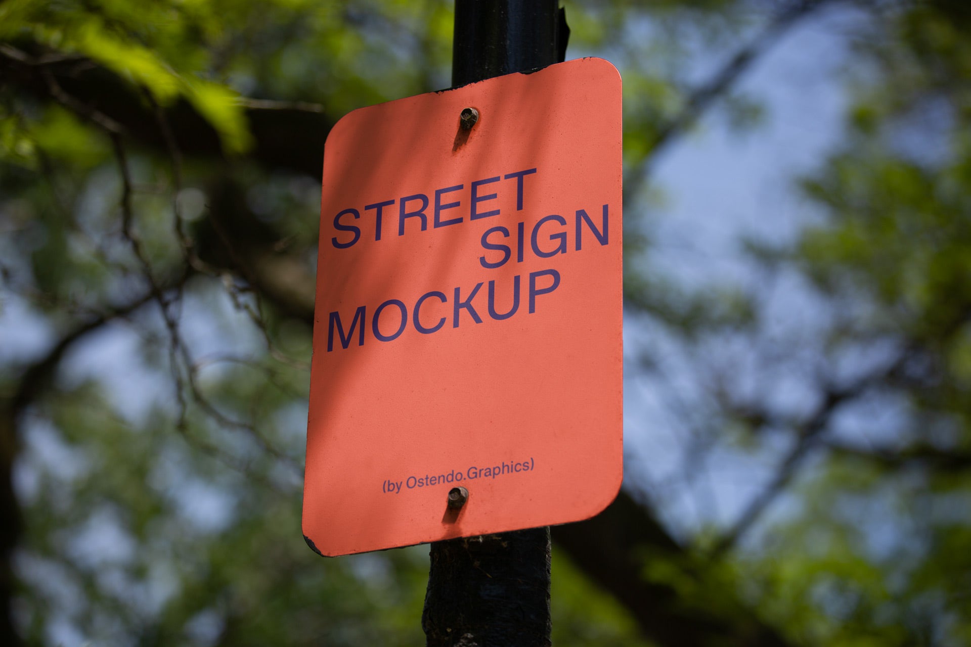 SI16 Street Sign Mockup