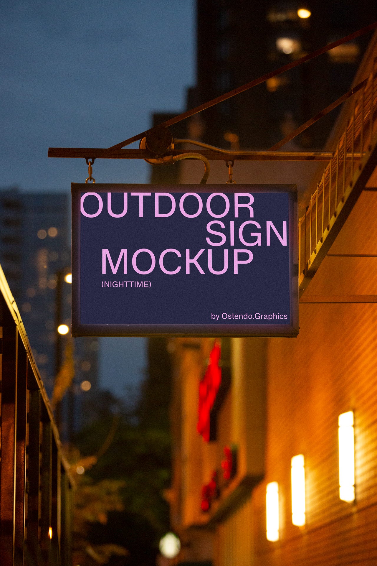 SI4 Outdoor Sign Mockup Portrait