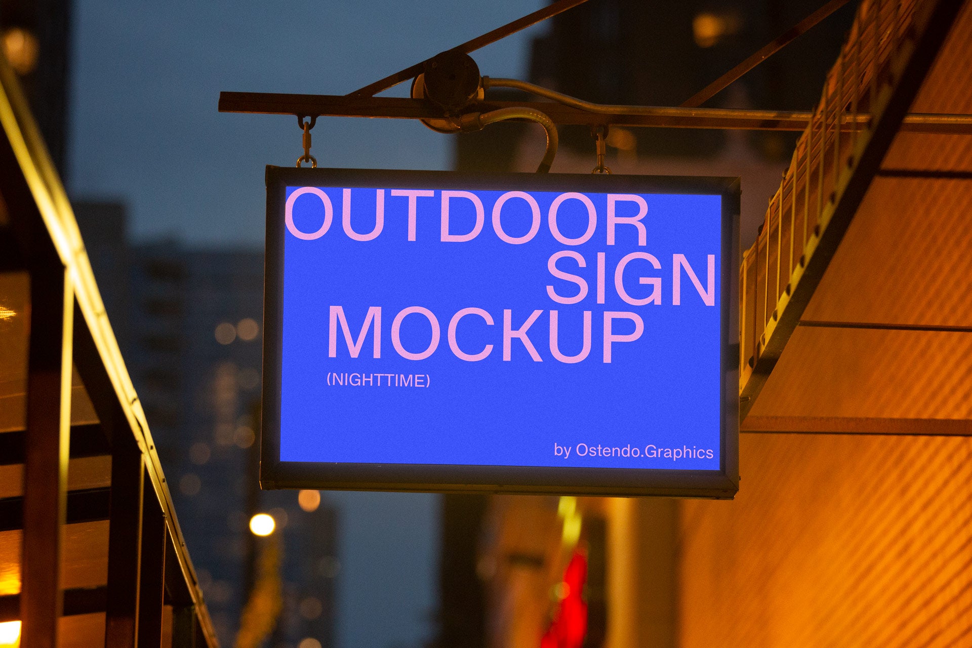 SI3 Outdoor Sign Mockup Landscape