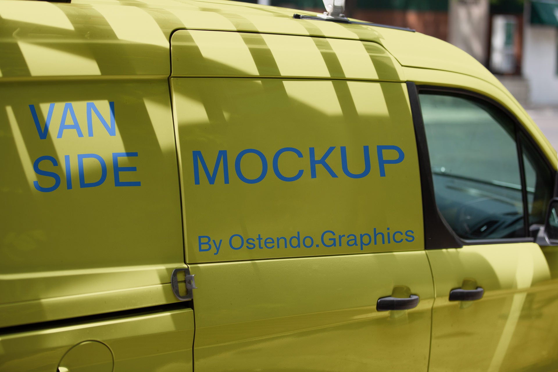 VH1 Vehicle Van Door Mockup Urban City