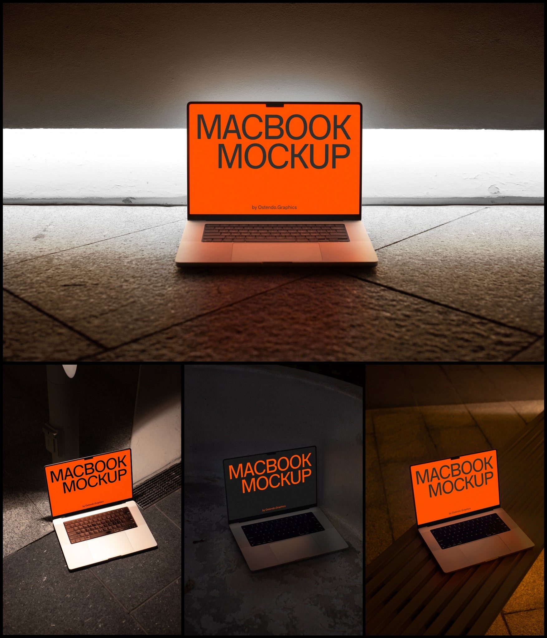 B-DD-V1 (12 MacBook Pro Mockups at Night)