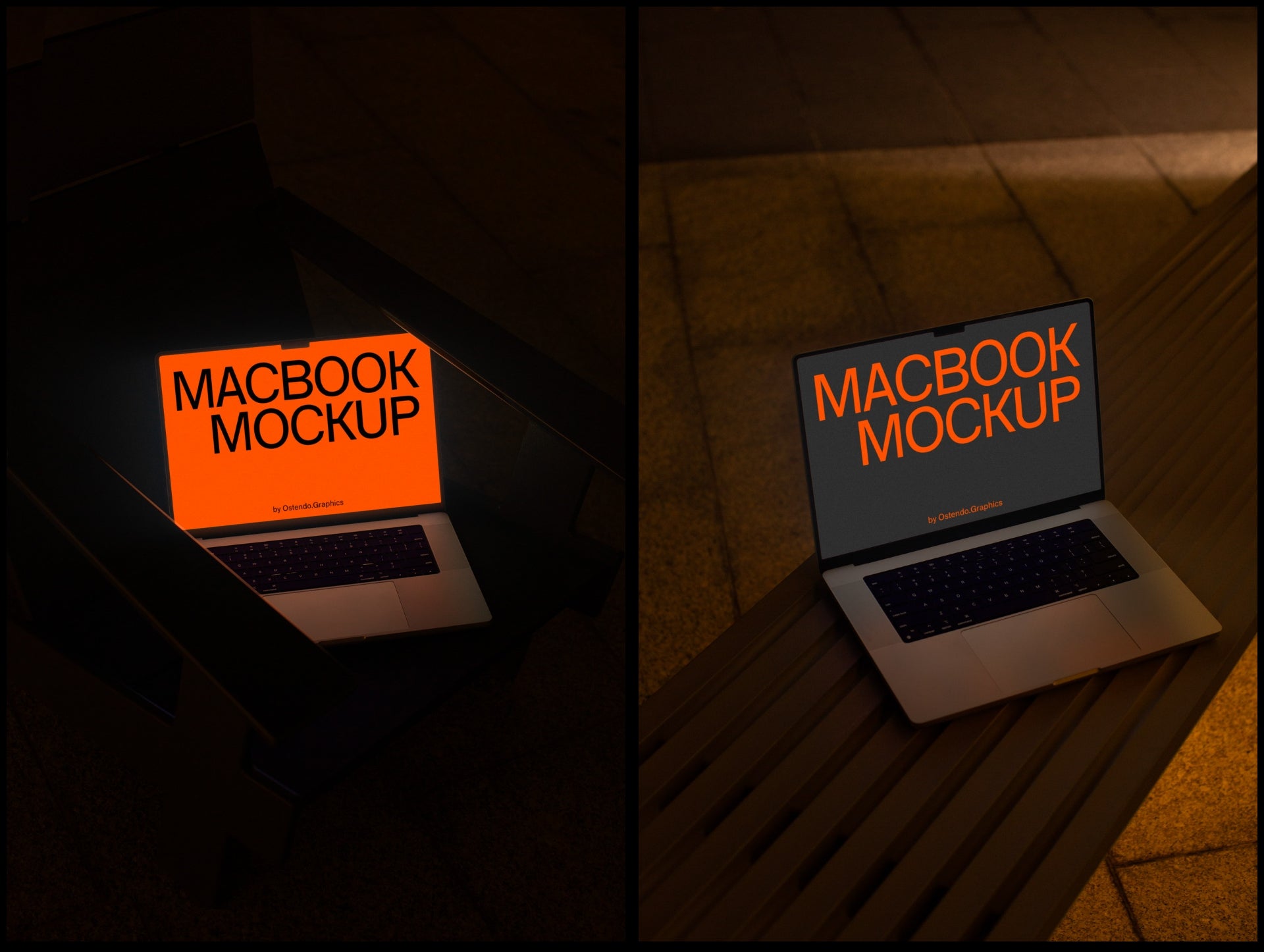 B-DD-V1 (12 MacBook Pro Mockups at Night)