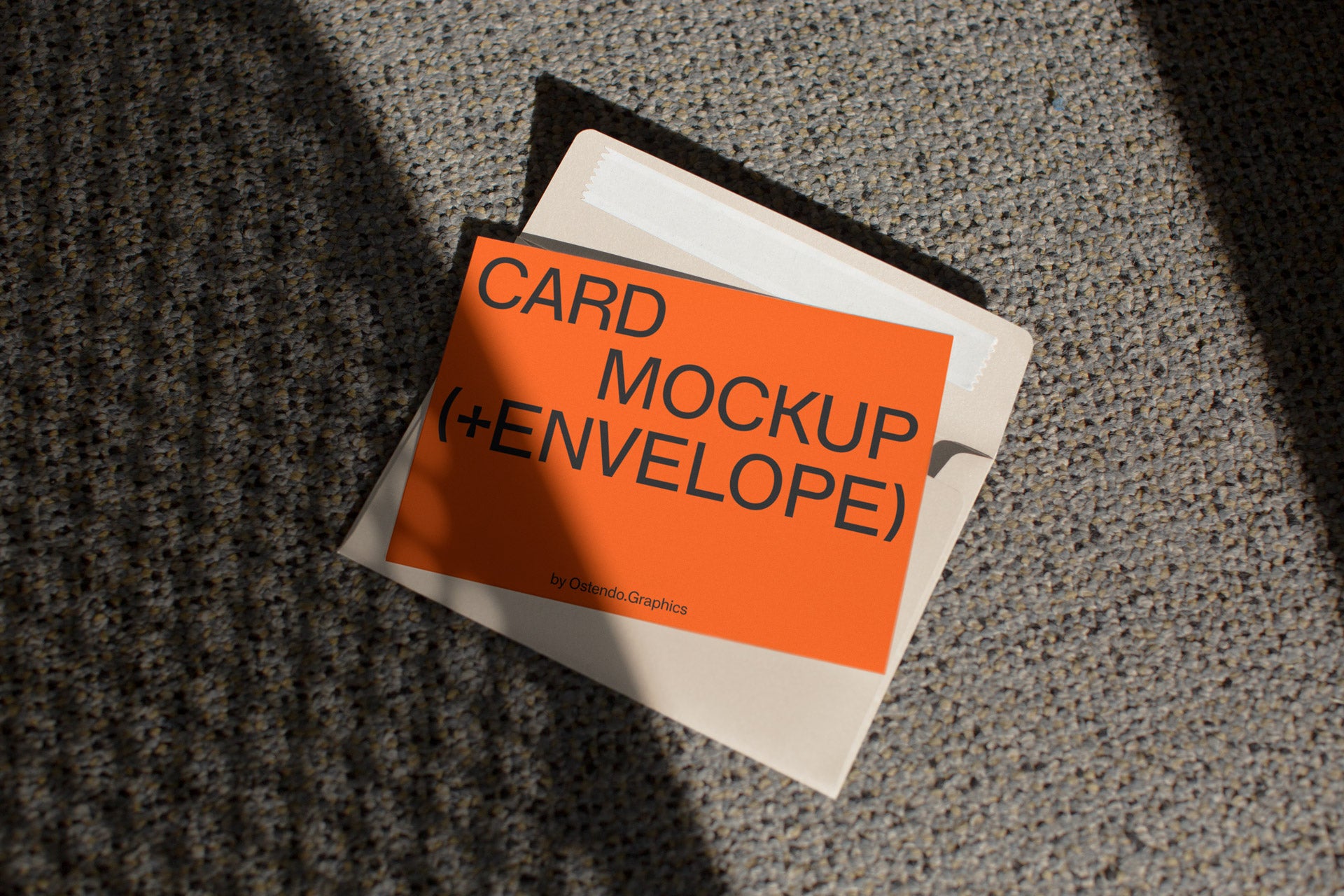 CA5 Card Mockup A7 5×7" on Carpet