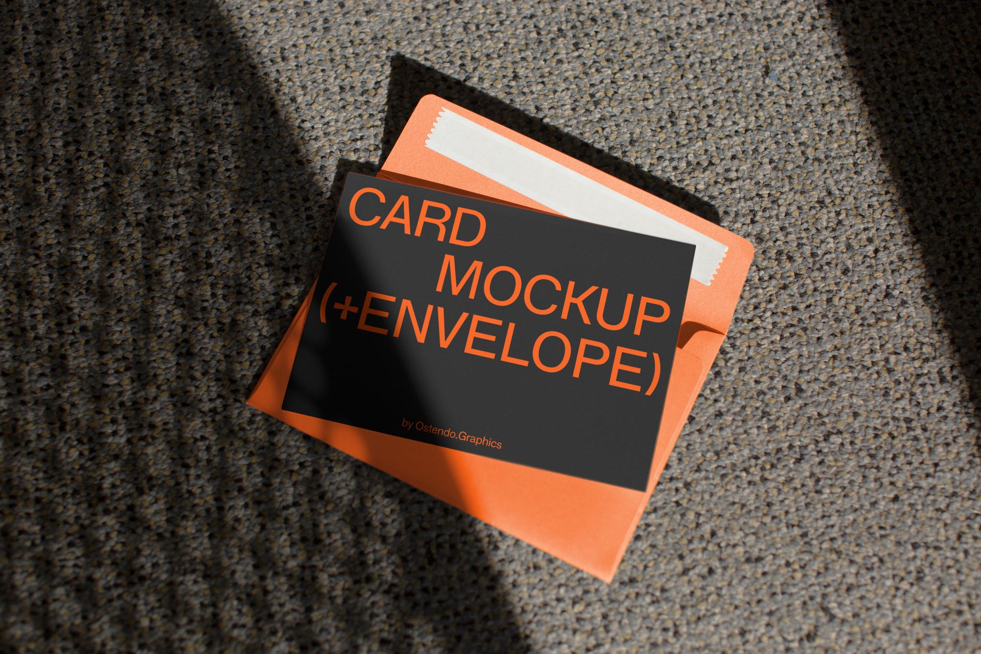 CA5 Card Mockup A7 5×7" on Carpet