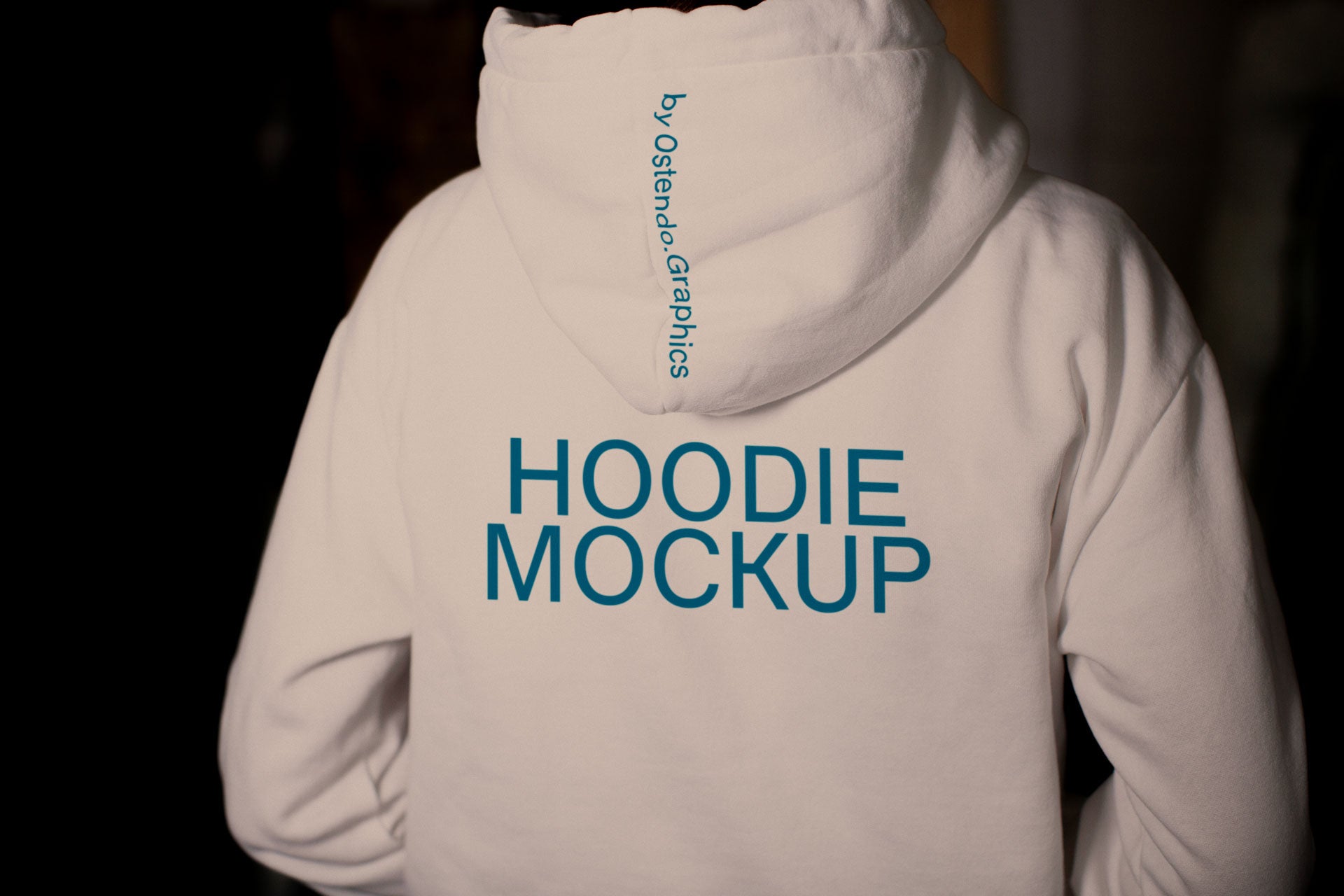 CL12 Hoodie Mockup Close Up Back