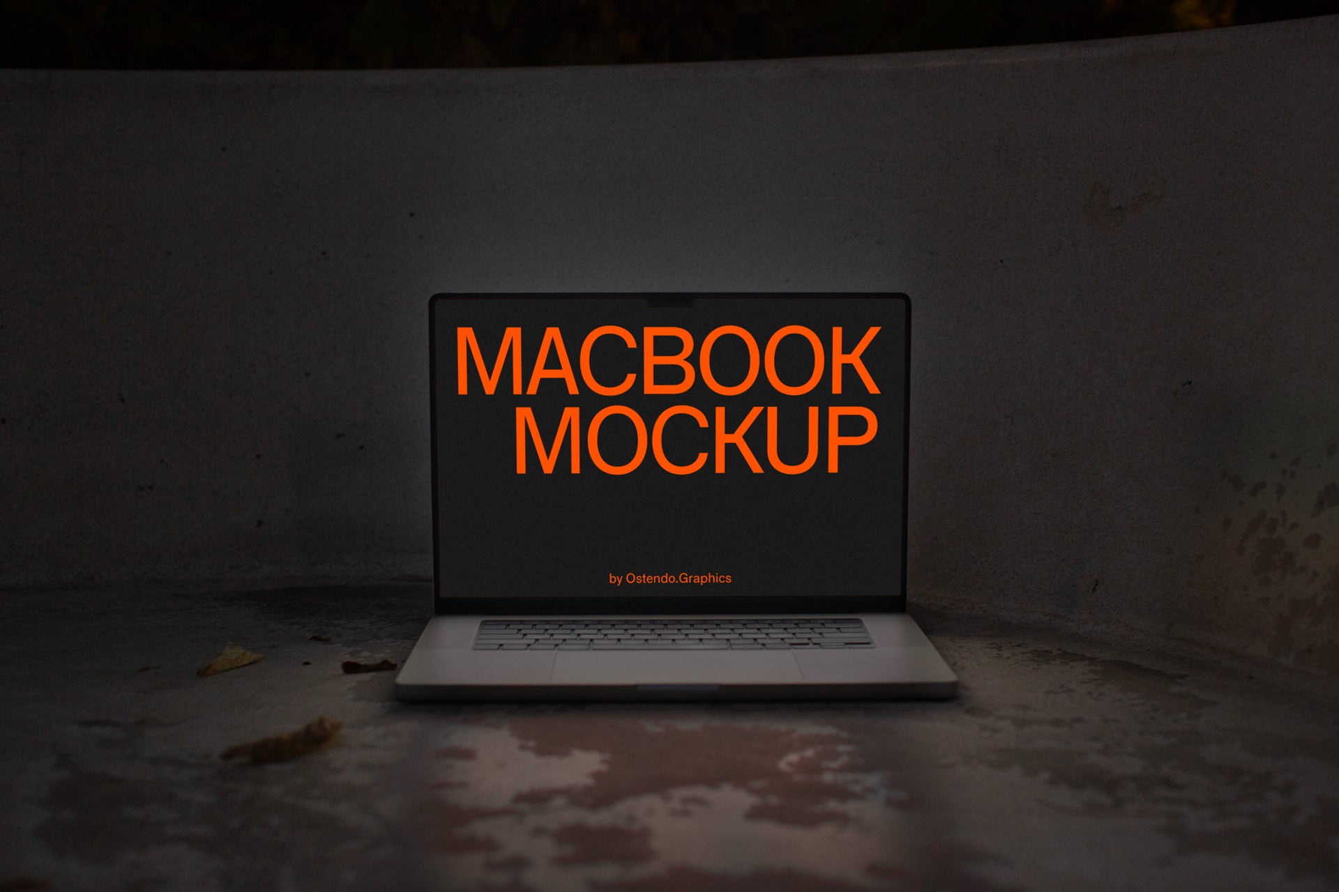 DD3 Apple Macbook Pro Mockup Night