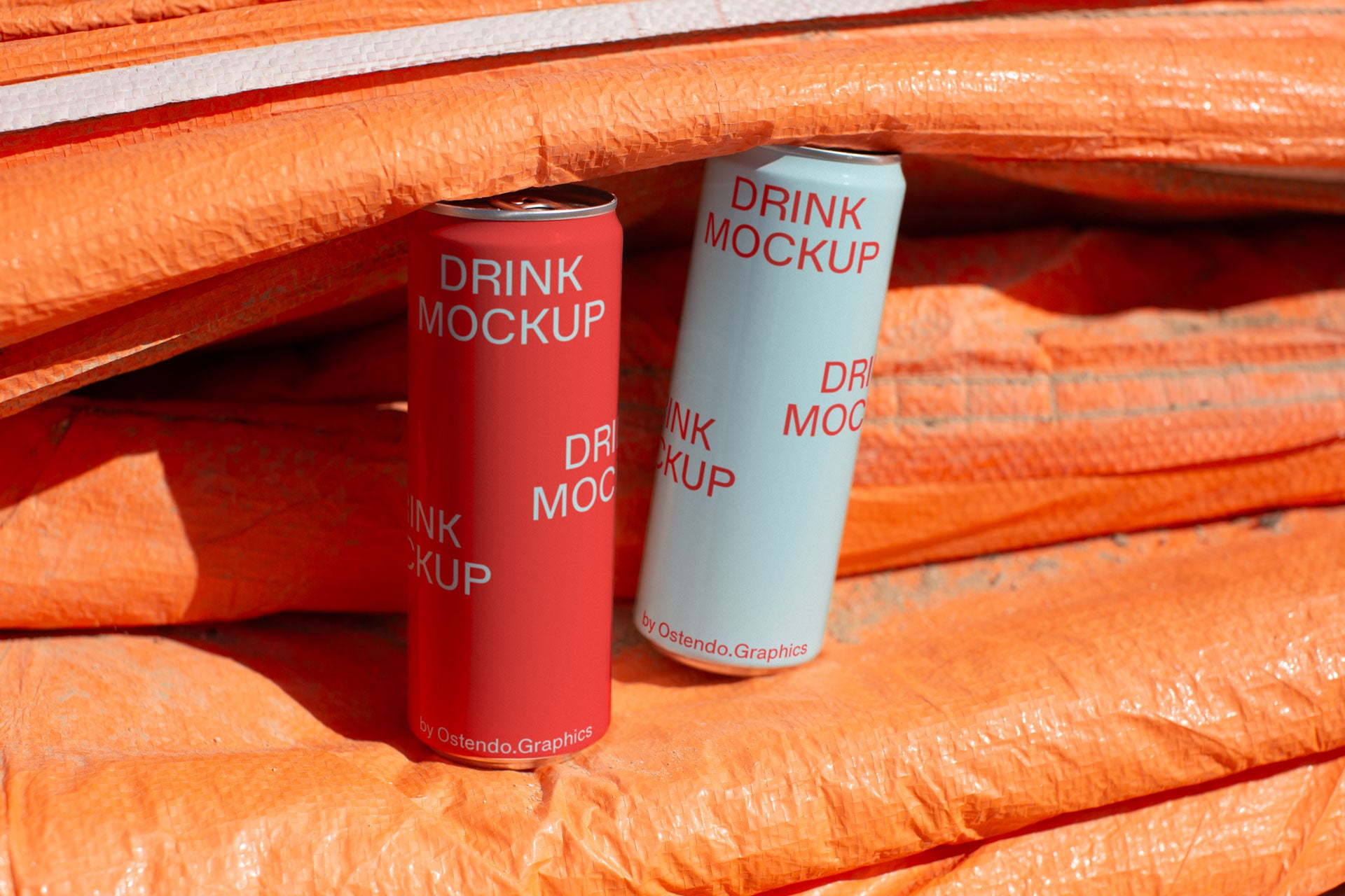 DR26 Drink Cans Mockup - Tarp