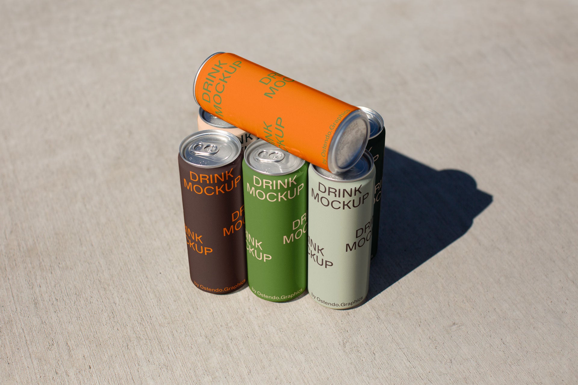 DR29 Drink Cans 6-Pack Mockup