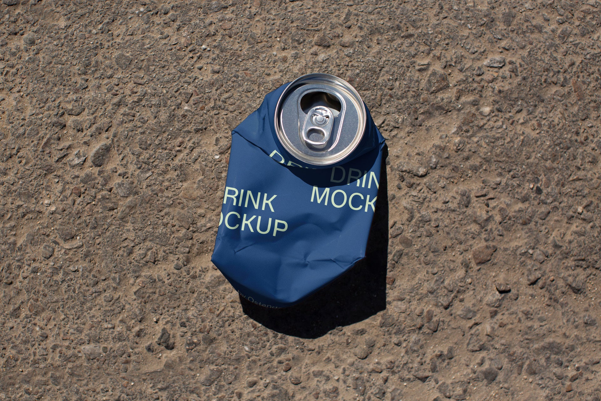 DR30 Drink Can Mockup - Crushed