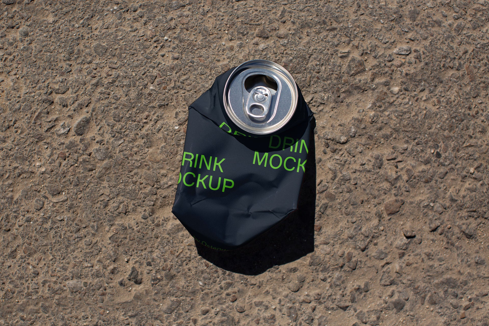 DR30 Drink Can Mockup - Crushed