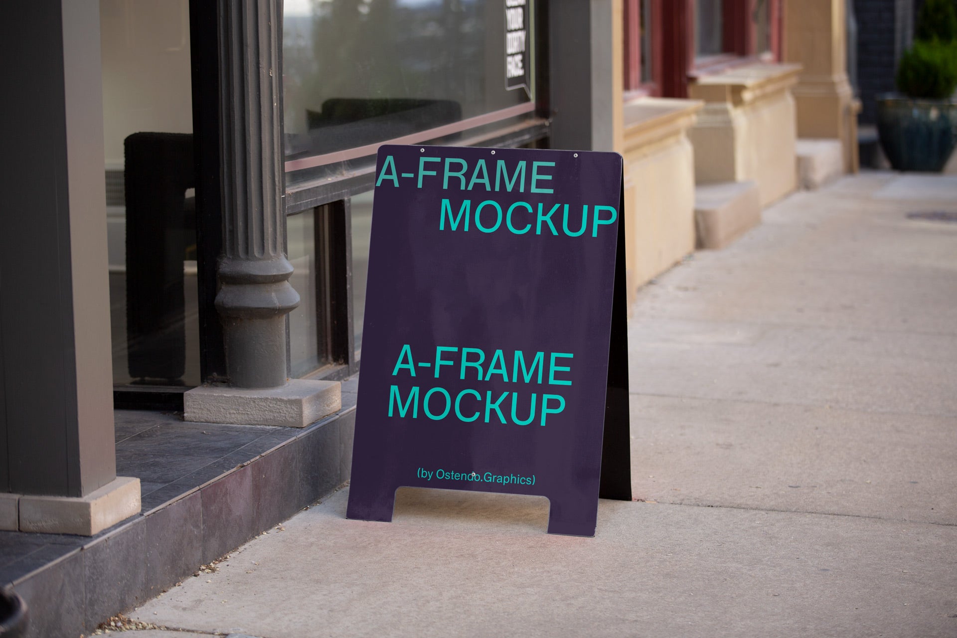 AF1 A-Frame Restaurant and Store Mockup