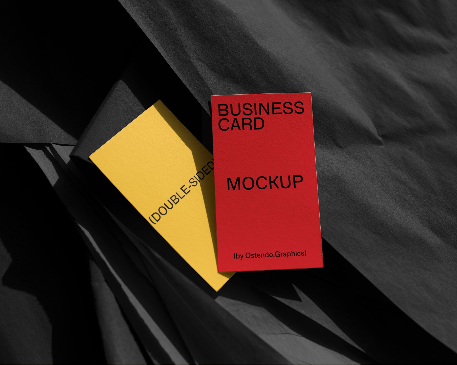 BC1 Business Card Mockup on Craft Paper