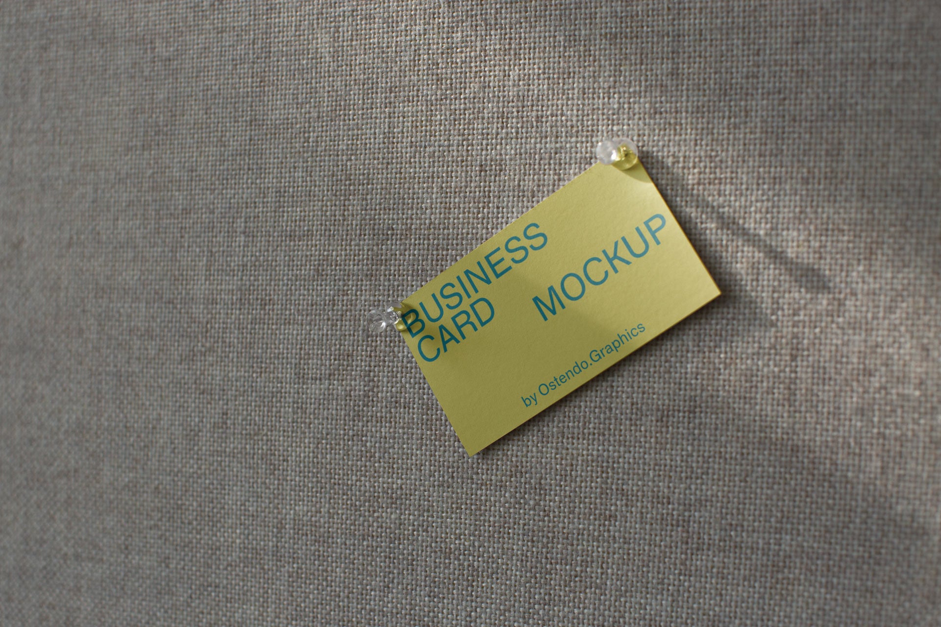BC2 Business Card Mockup Pinned to a Board