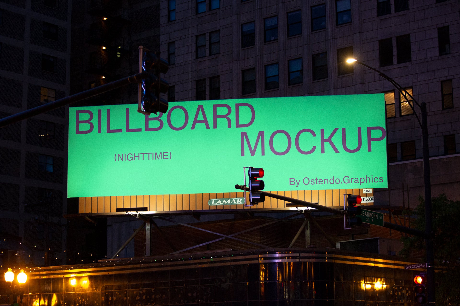 BI2 Outdoor Billboard Mockup Urban City