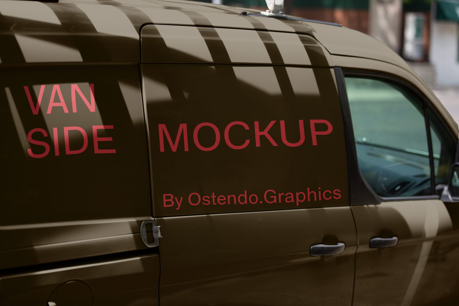 VH1 Vehicle Van Door Mockup Urban City